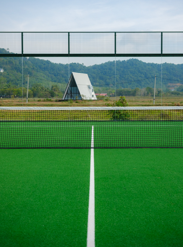 Padel court at Padé